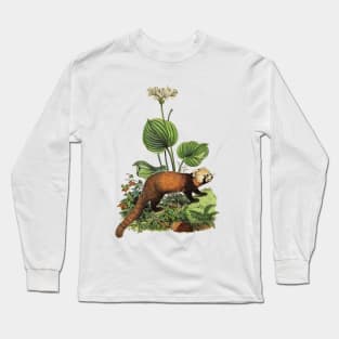 RED PANDA Illustration Long Sleeve T-Shirt